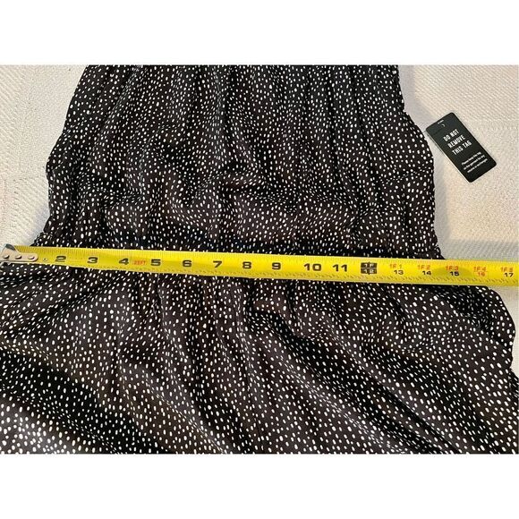 NWT Express Black & White Polka Dot Romper Size Medium -See Detail - Picture 11 of 12